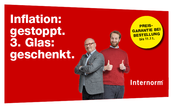 JETZT INFLATIONSRABATT & GLASAKTION SICHERN!